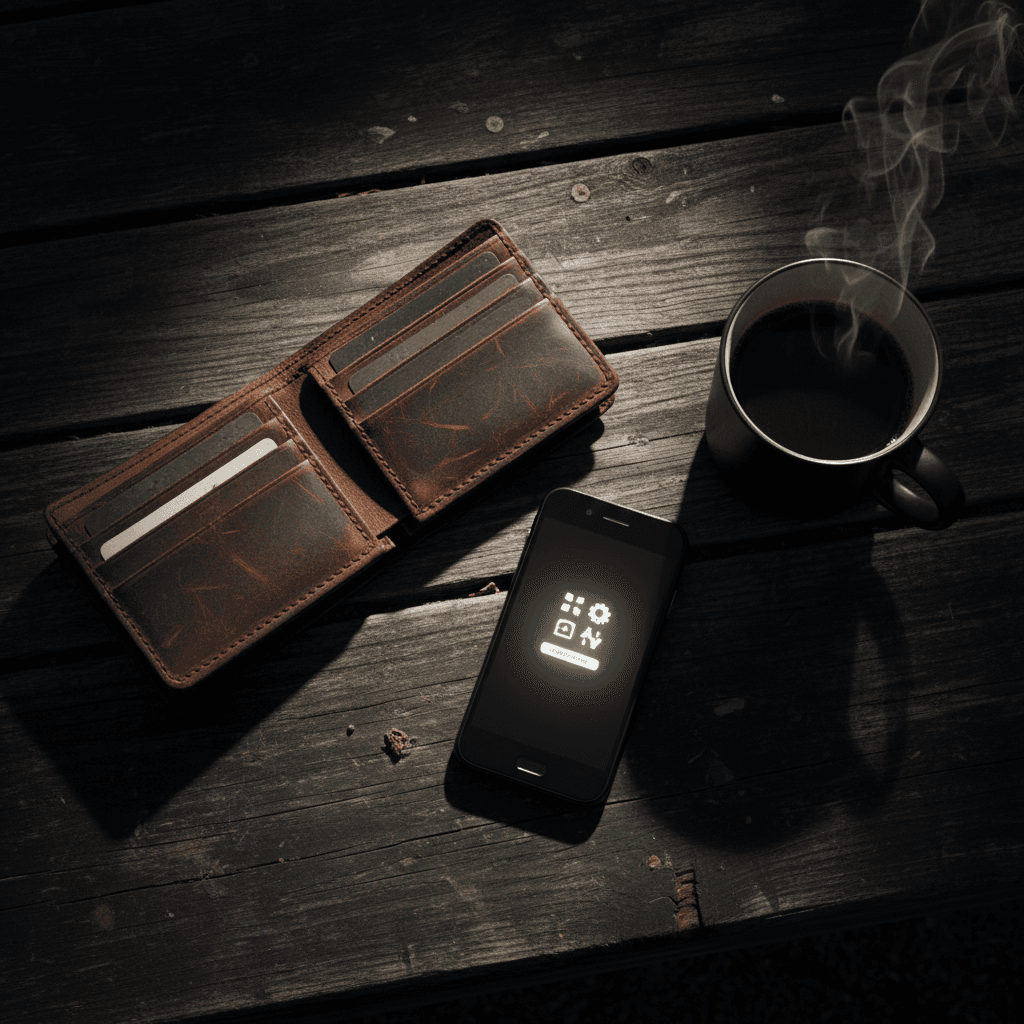 Payment confirmation on phone with wallet